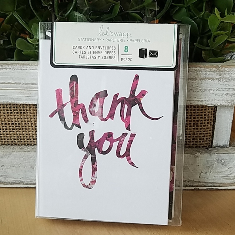 NEW! Heidi Swapp Thank You Cards - 8 piece